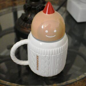 RARE NEW Banned Starbucks Christmas Holiday Mug 2016 Korea Ginger Bread Man Cup